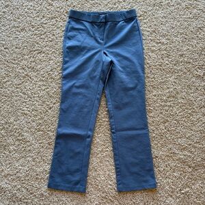Amanda & Chelsea Work Pants Trousers Straight Leg Blue Size 2 Corporate Chic